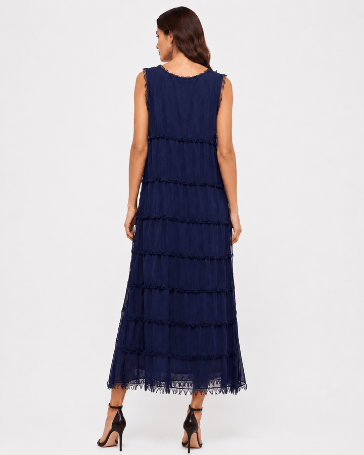 Sara Silk Layered dress - Must Boutique
