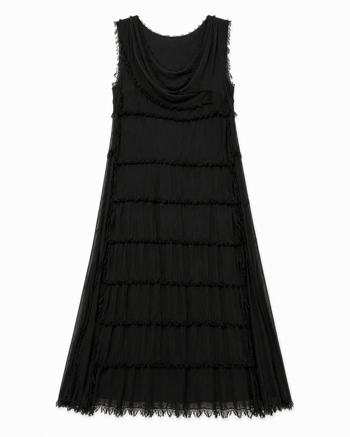 Sara Silk Layered dress - Must Boutique