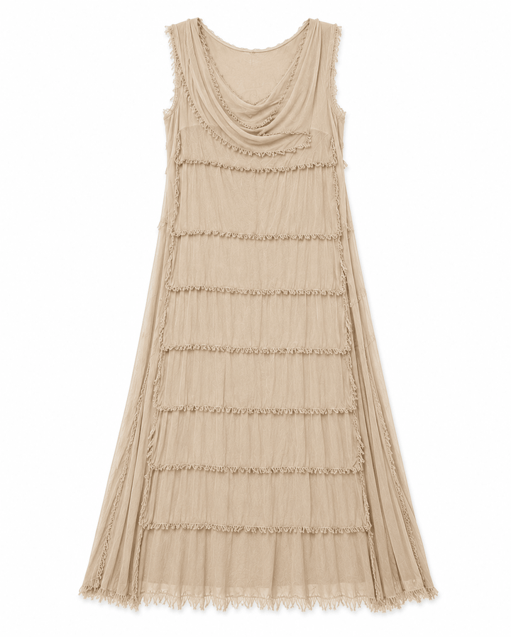 Sara Silk Layered dress - Must Boutique