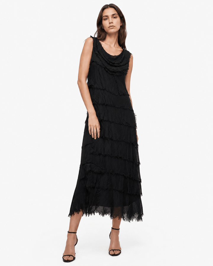 Sara Silk Layered dress - Must Boutique