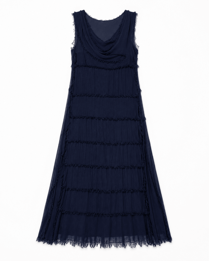 Sara Silk Layered dress - Must Boutique
