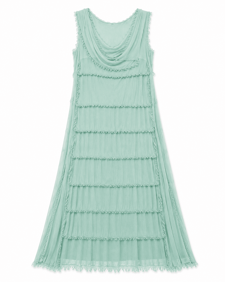 Sara Silk Layered dress - Must Boutique