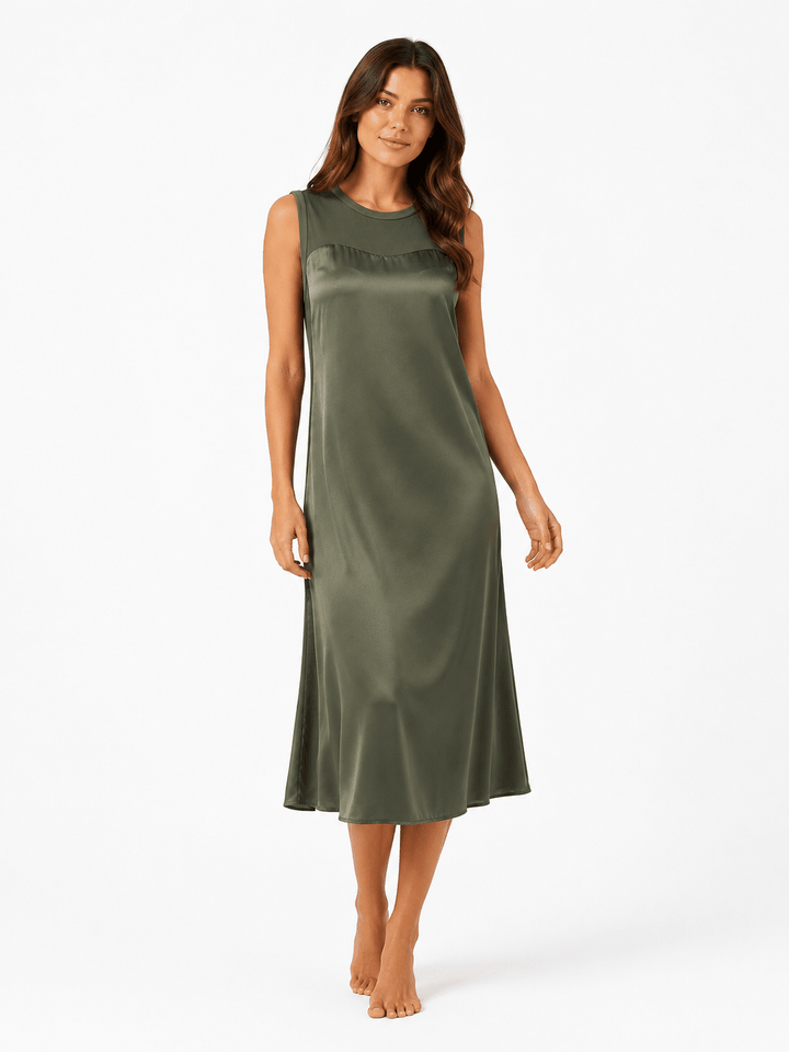 Satin Harmony Midi Dress - Must Boutique