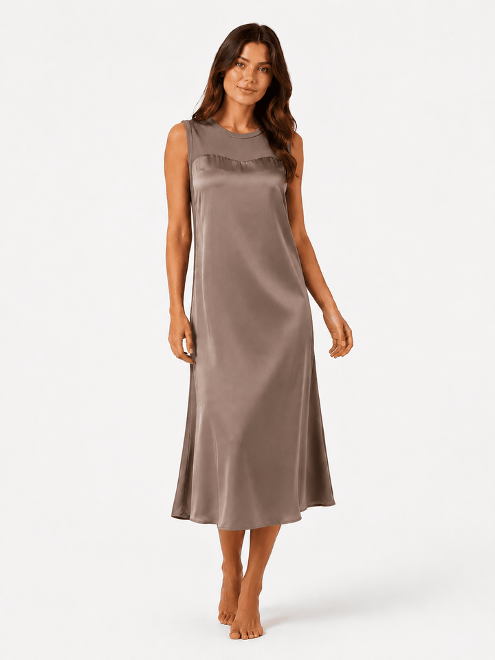 Satin Harmony Midi Dress - Must Boutique