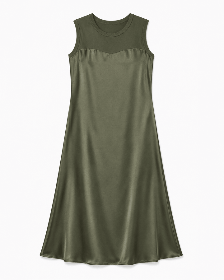 Satin Harmony Midi Dress - Must Boutique