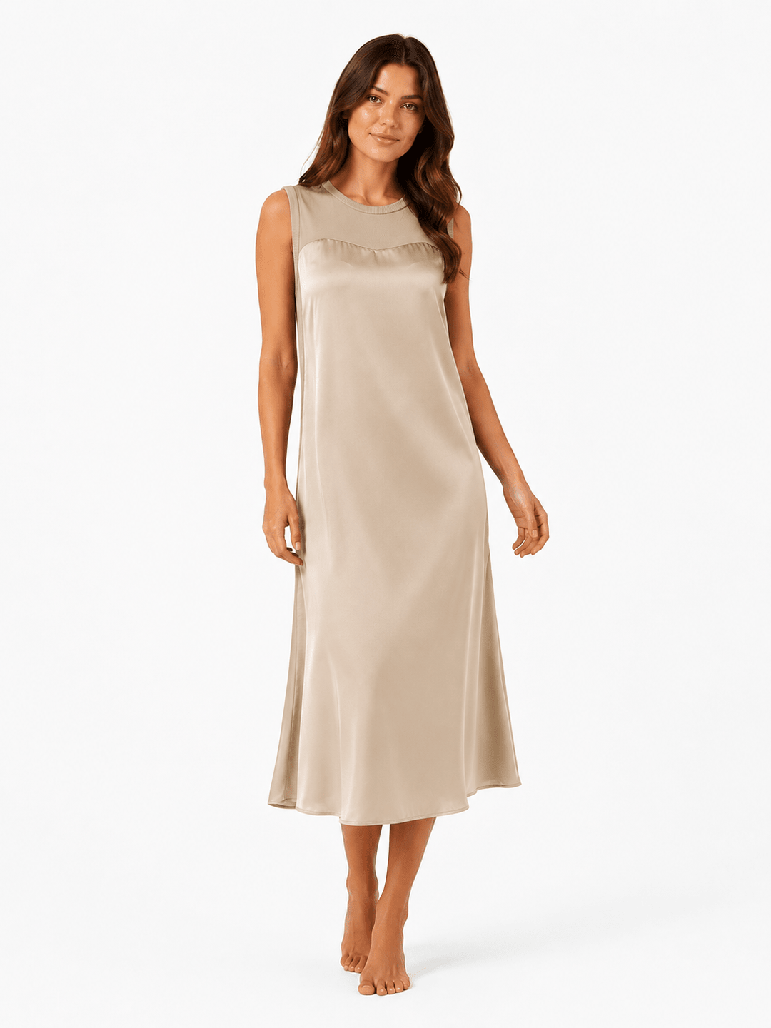 Satin Harmony Midi Dress - Must Boutique