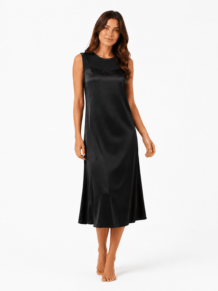 Satin Harmony Midi Dress - Must Boutique