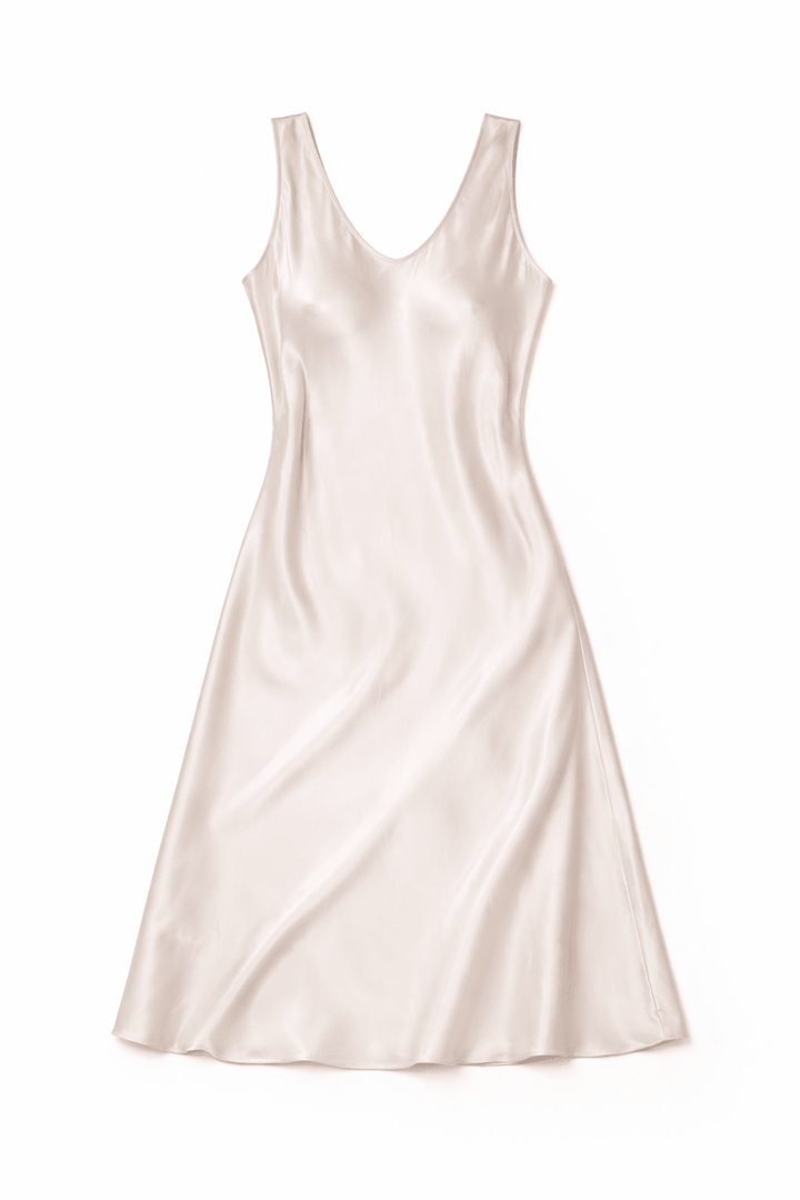 Satin Slip Midi Dress - Must Boutique