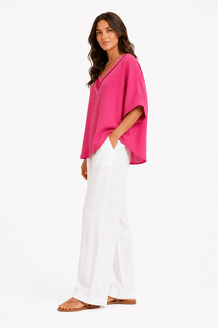 Sequin V-Neck top - Must Boutique