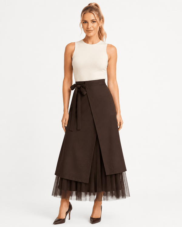 Seville Tie-Waist Tulle Skirt - Must Boutique