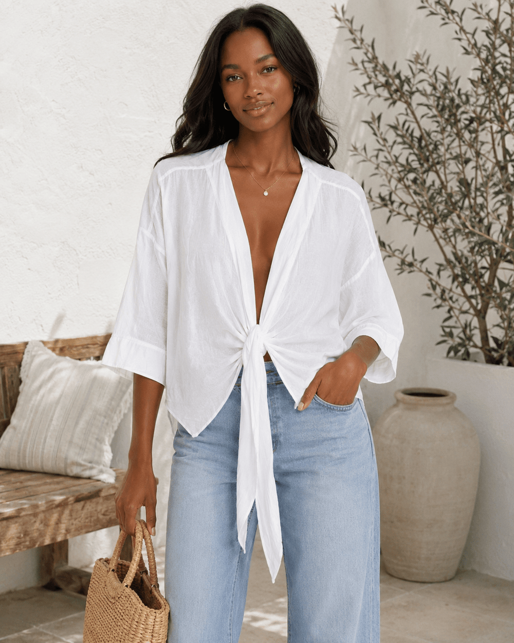 Sierra Front tie Bolero - Must Boutique
