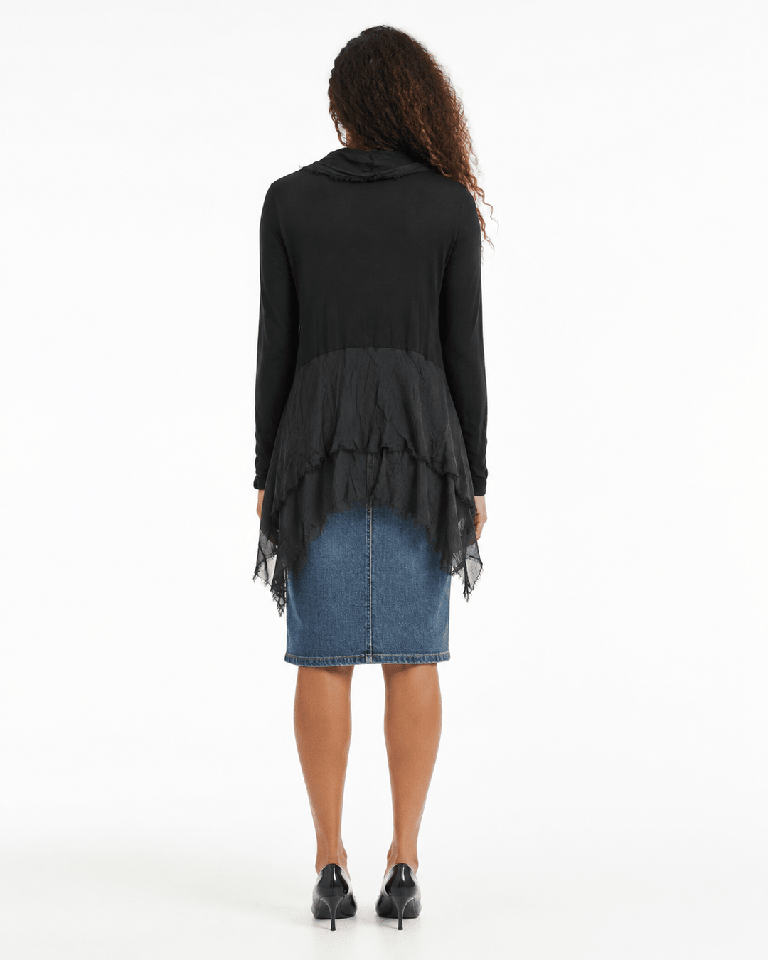 Silk Flowy Open Cardigan - Must Boutique