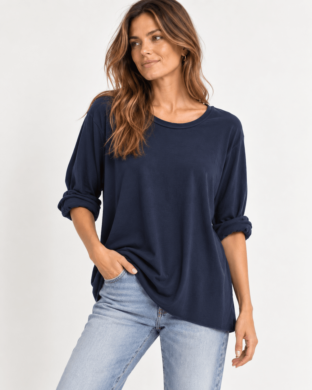Slava Cotton Scoop Neck tee - Must Boutique