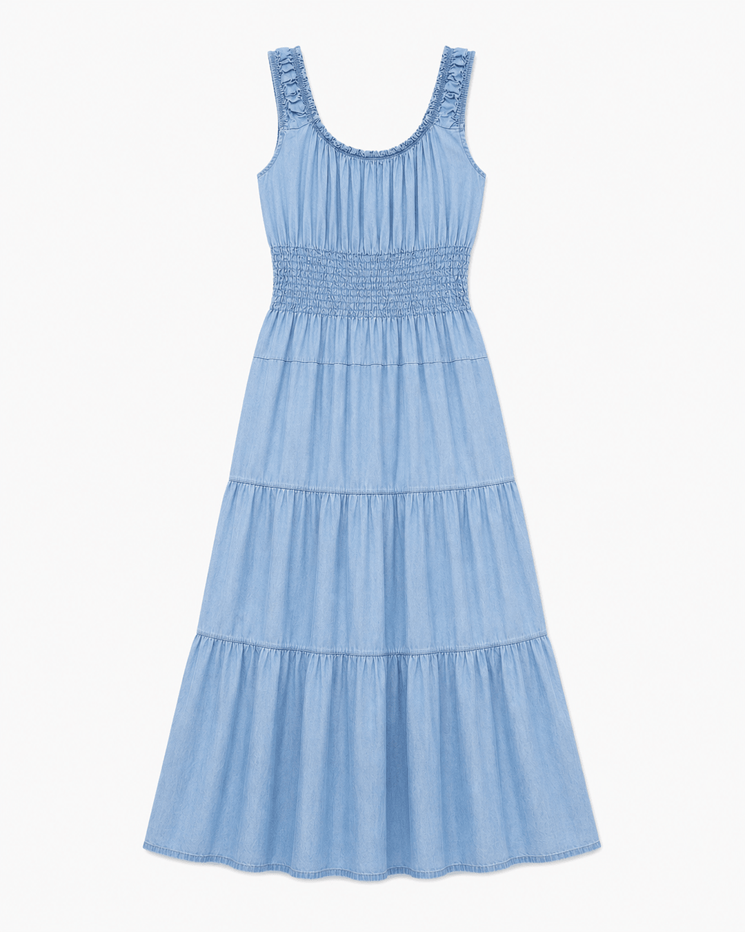 Sofia Denim Maxi Dress - Must Boutique