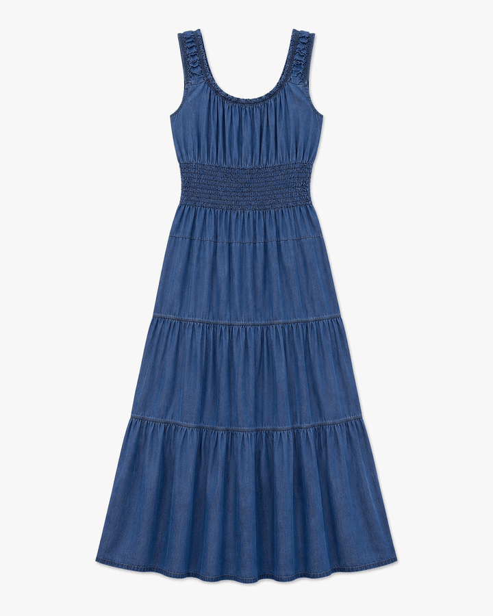 Sofia Denim Maxi Dress - Must Boutique