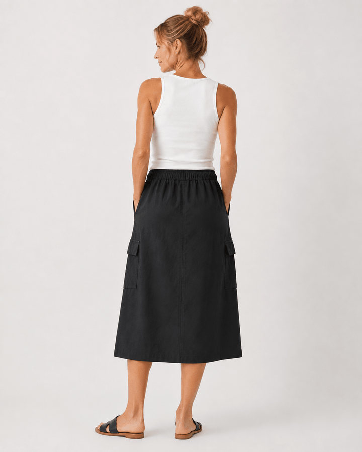 Souad Cargo Midi Skirt - Must Boutique