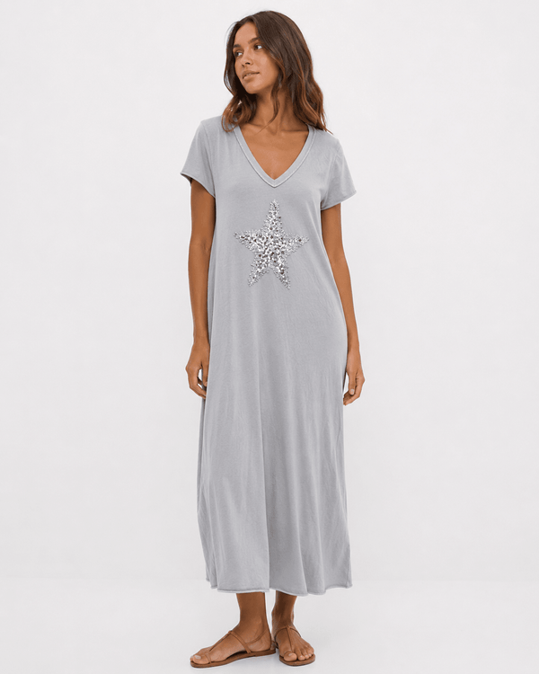 Stella Sequin Star Maxi Dress - Must Boutique