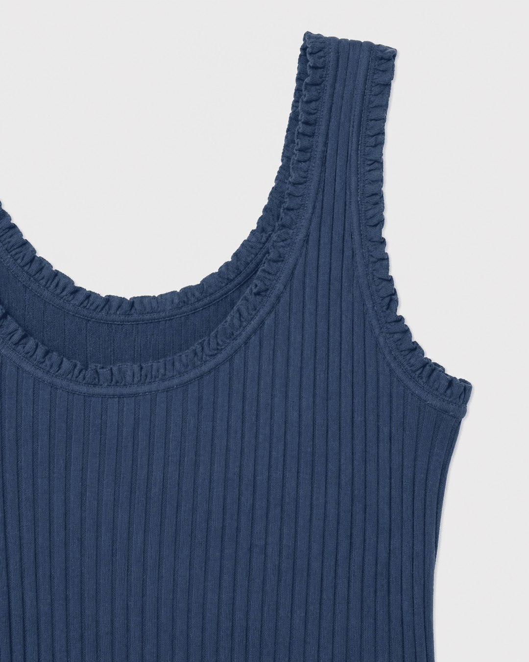 Stretch Cotton Ribbed Tank Top - Must Boutique