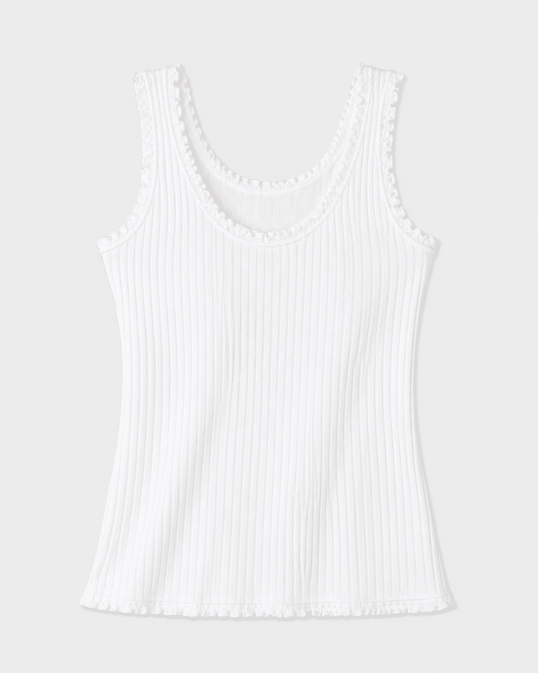 Stretch Cotton Ribbed Tank Top - Must Boutique