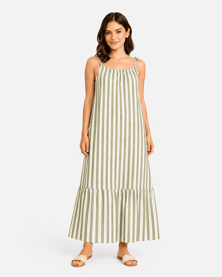 Striped Maxi Dress - Must Boutique