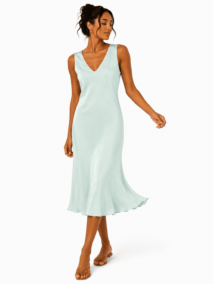 Suerte Satin Slip Dress - Must Boutique