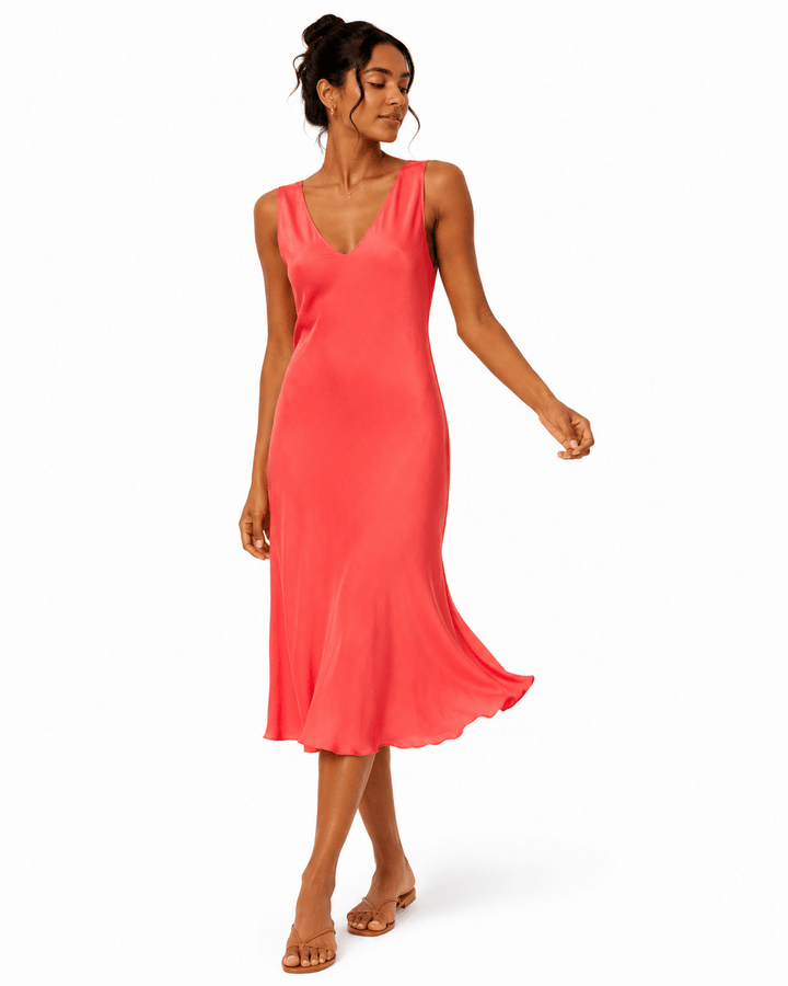 Suerte Satin Slip Dress - Must Boutique