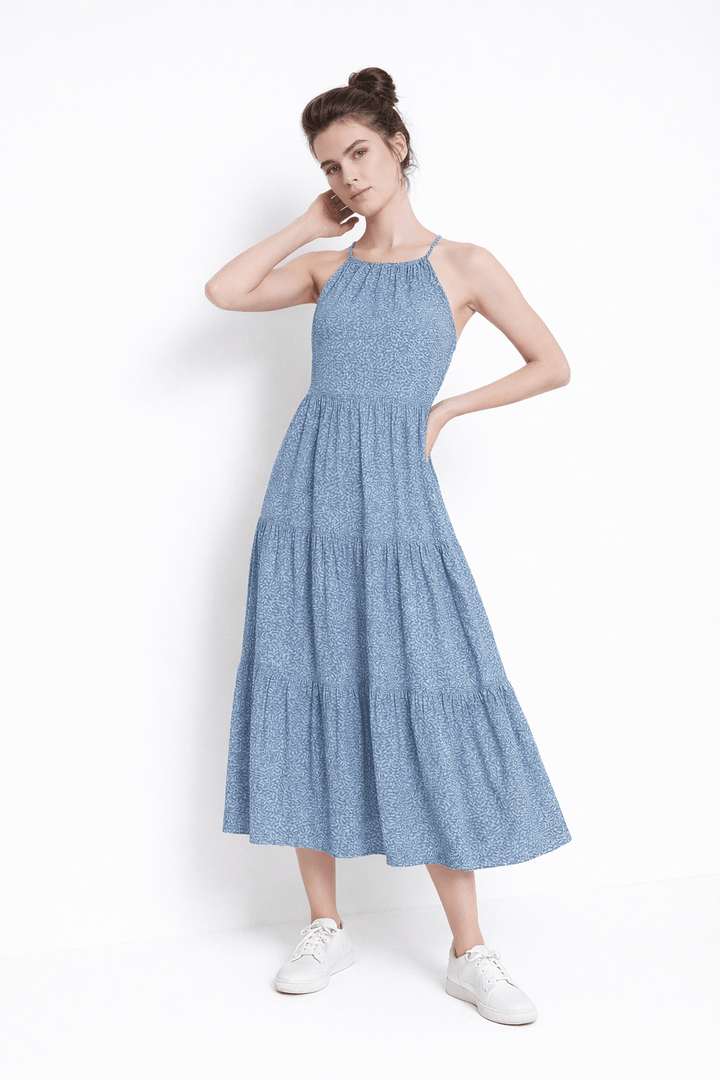 Sunday Maxi Dress with Floral print - Must Boutique