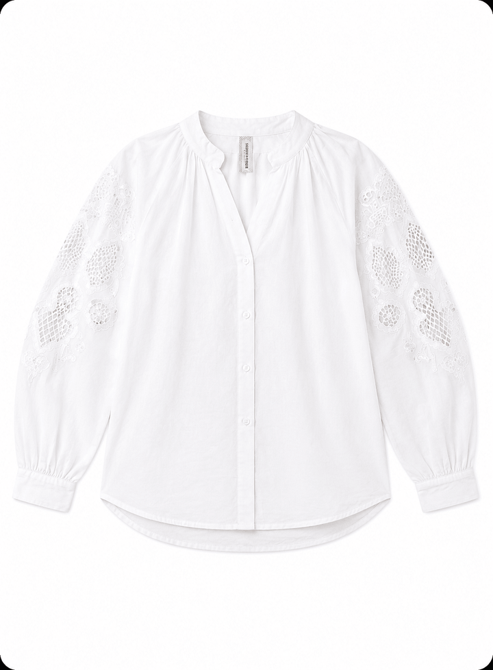 Tania Embroidered Cotton Blouse - Must Boutique