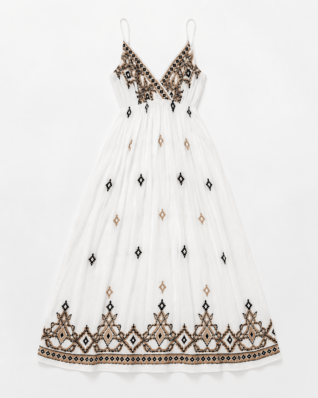 Tara Embroidered Maxi dress - Must Boutique