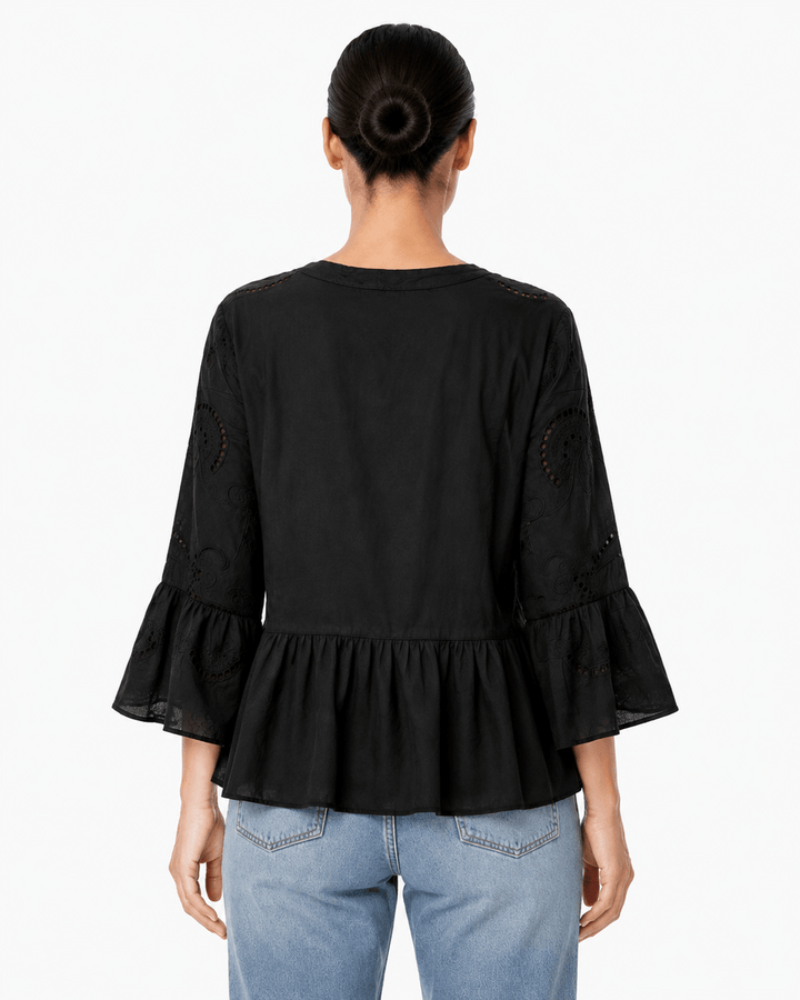 Teva Eyelet Ruffle Blouse - Must Boutique