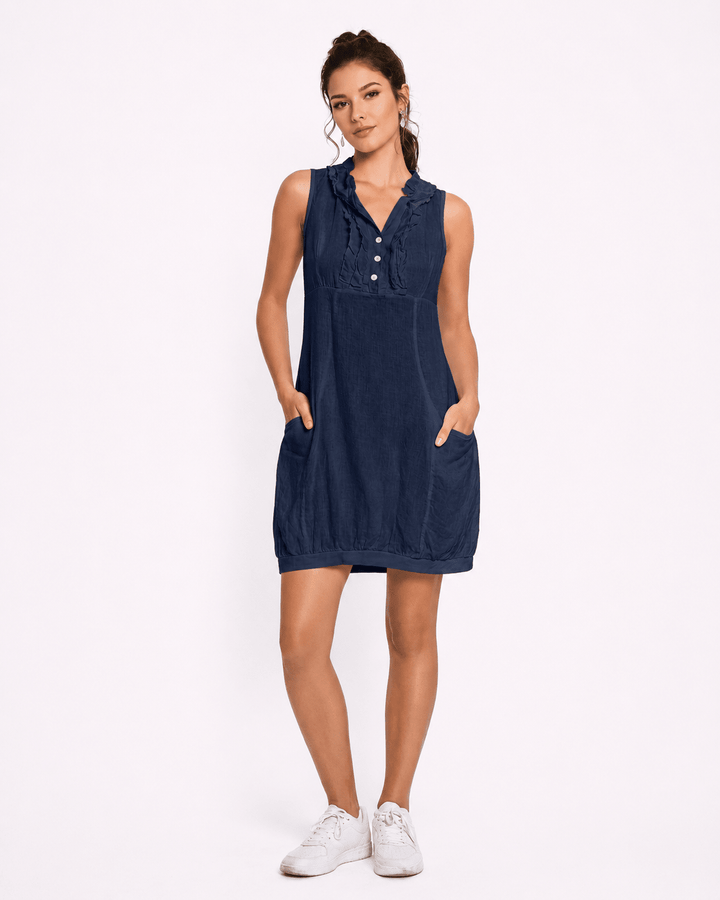 The Effortless Ruffle Pocket Dress - Must Boutique