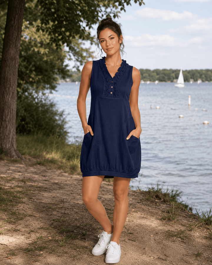 The Effortless Ruffle Pocket Dress - Must Boutique