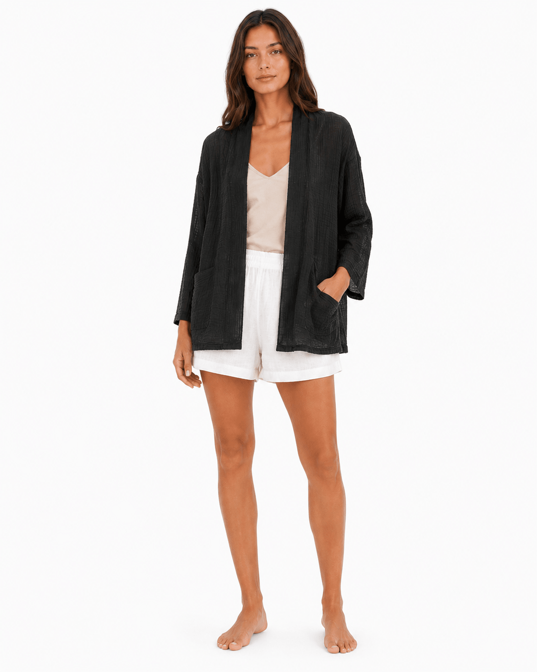The Midline Gauze Cardigan - Must Boutique