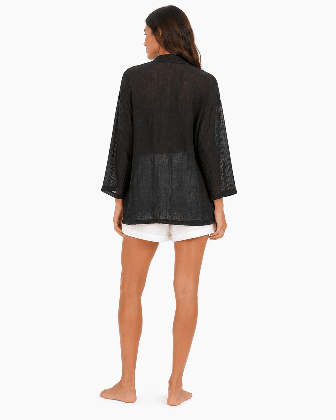 The Midline Gauze Cardigan - Must Boutique