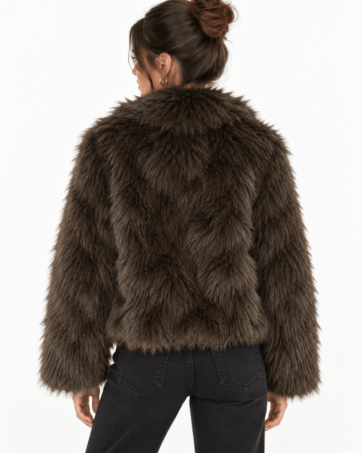 Theodora Faux Fur Jacket - Must Boutique