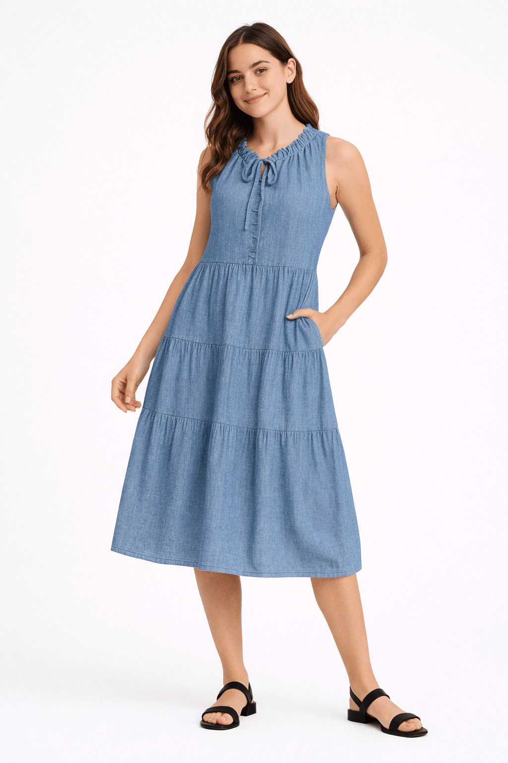 Tiered Midi Dress - Must Boutique