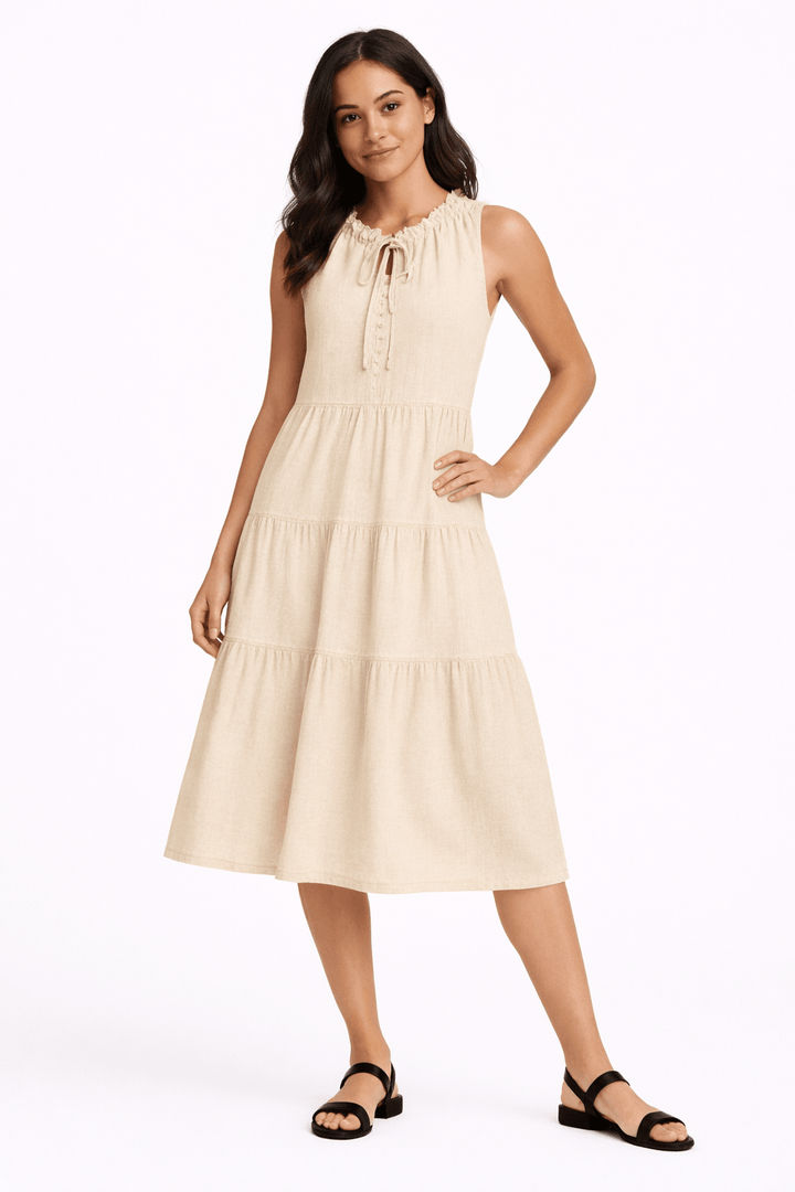 Tiered Midi Dress - Must Boutique