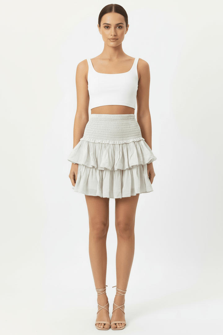 Tyla Mini Gauze skirt with Ruffle details - Must Boutique