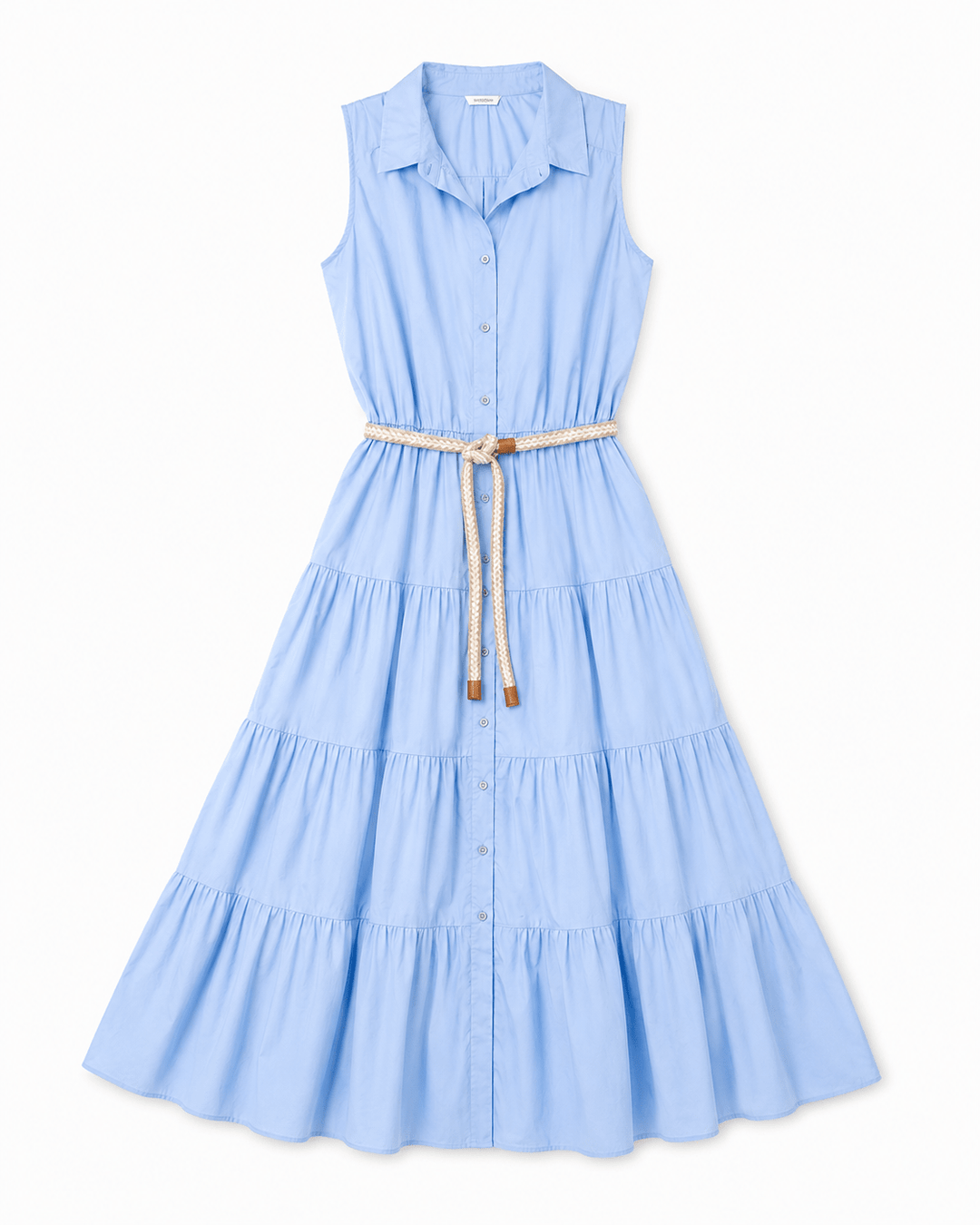Tyla Sleeveless Maxi Dress with Rope Belt - Must Boutique
