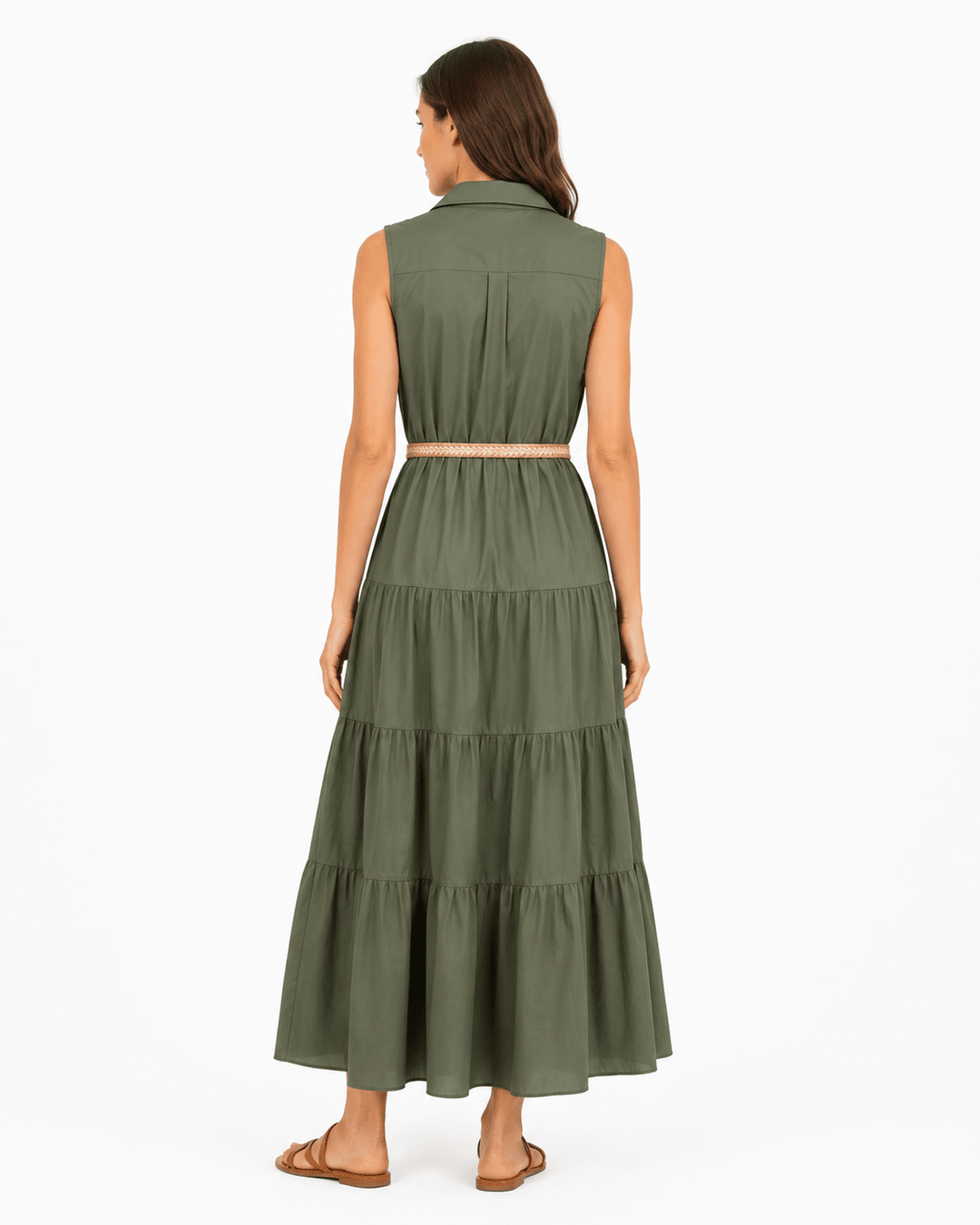 Tyla Sleeveless Maxi Dress with Rope Belt - Must Boutique