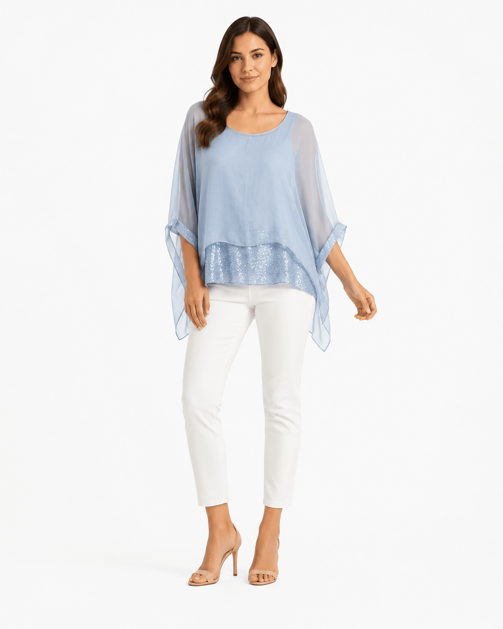 Valeria Silk Sequin Top - Must Boutique