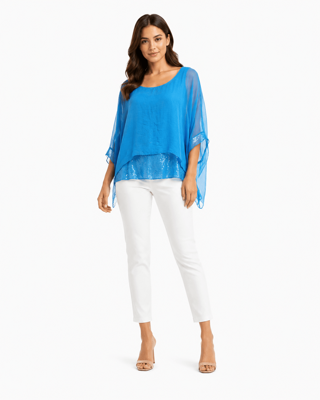 Valeria Silk Sequin Top - Must Boutique