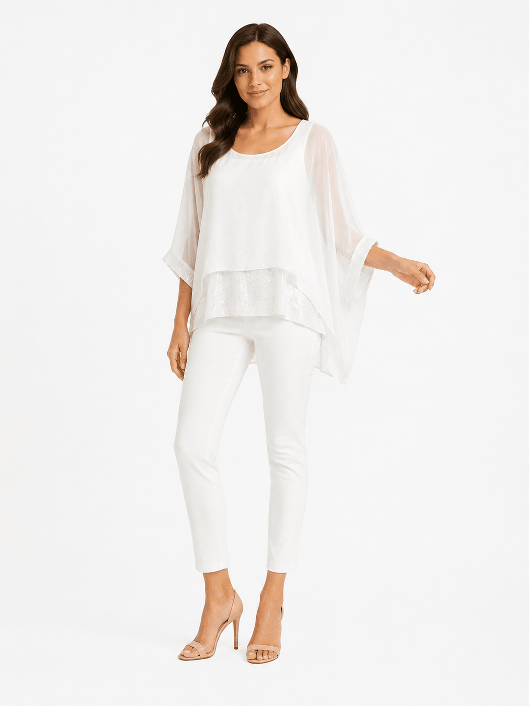 Valeria Silk Sequin Top - Must Boutique