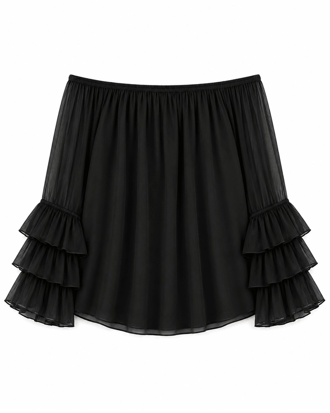 Vita Silk off-shoulder top with Ruffle sleeves - Must Boutique