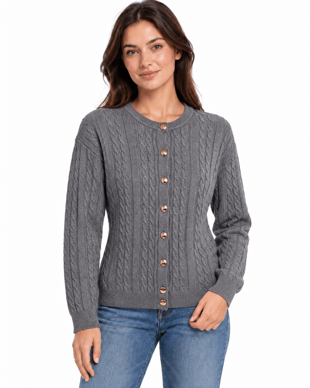 Vlada Cable Knit Cardigan - Must Boutique