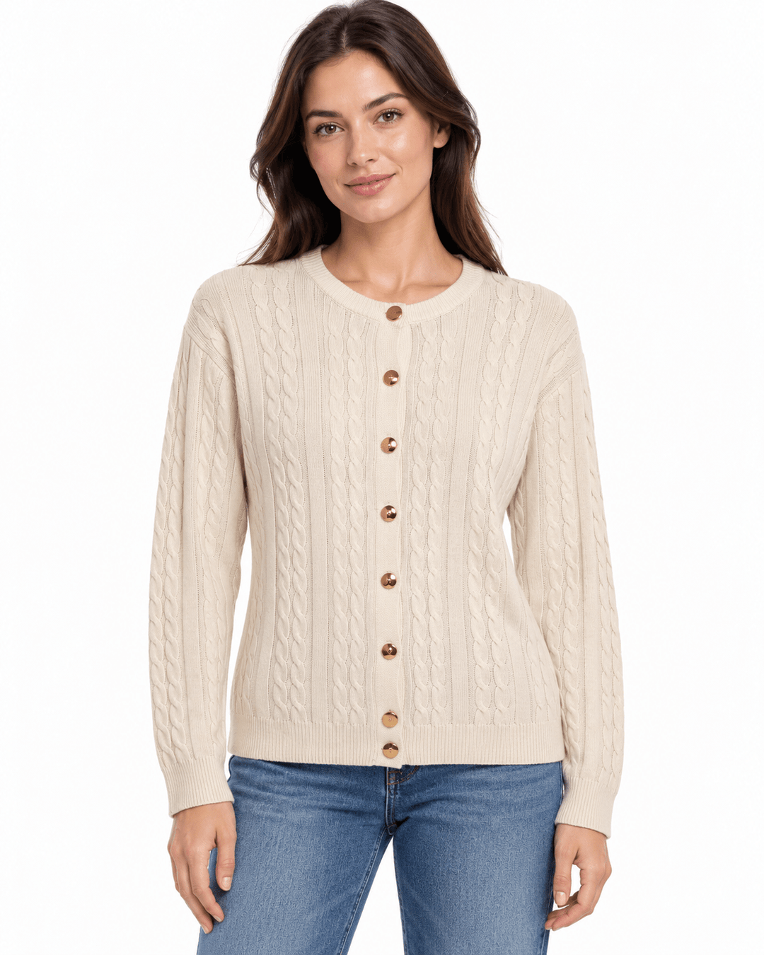 Vlada Cable Knit Cardigan - Must Boutique
