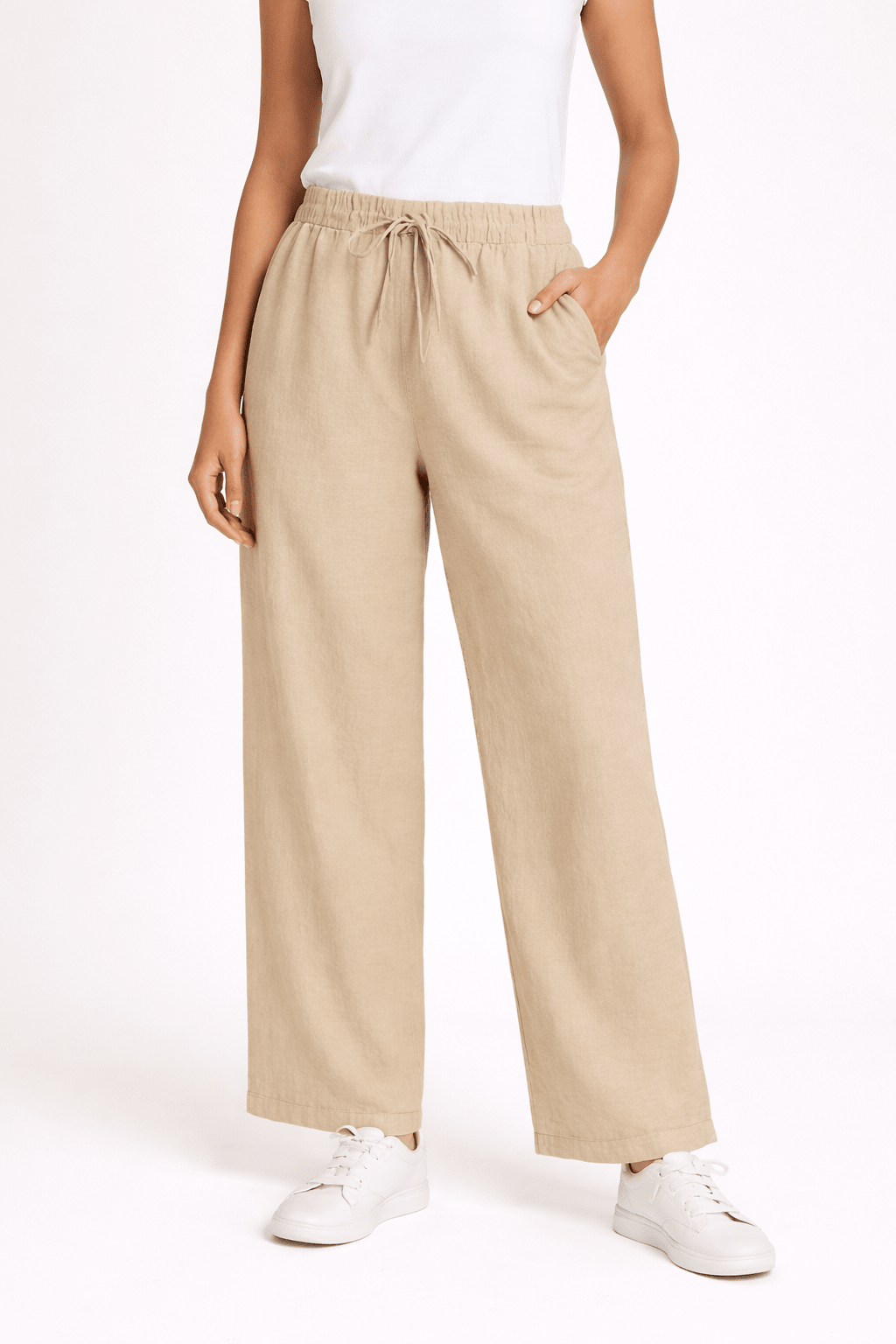 Wide - Leg Linen Pants - Must Boutique