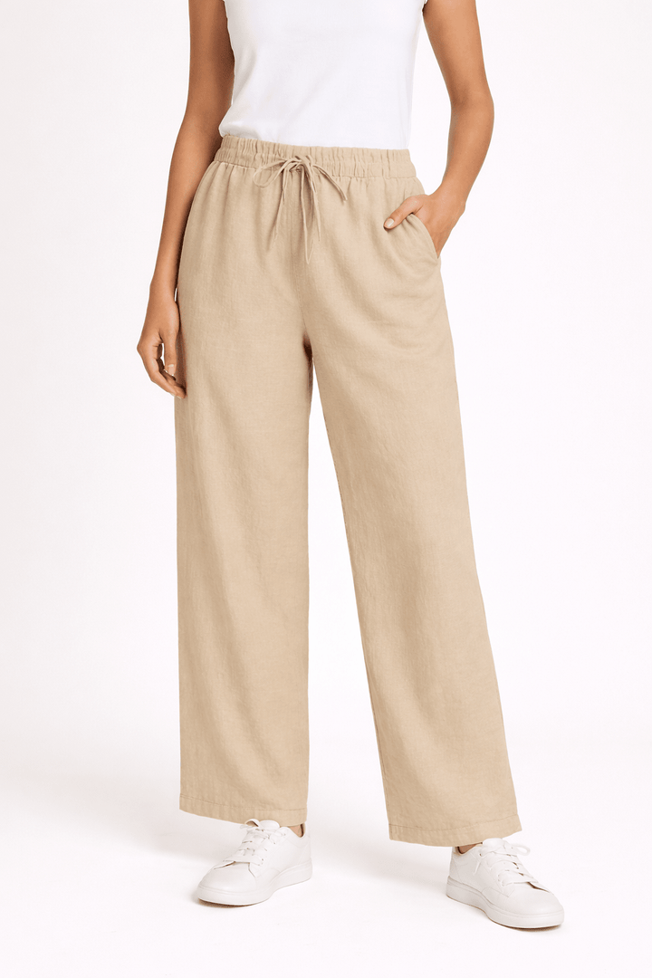 Wide - Leg Linen Pants - Must Boutique