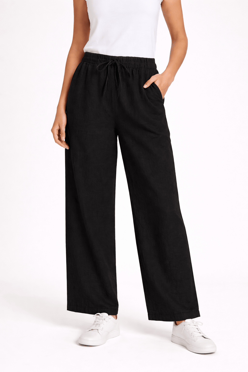 Wide - Leg Linen Pants - Must Boutique