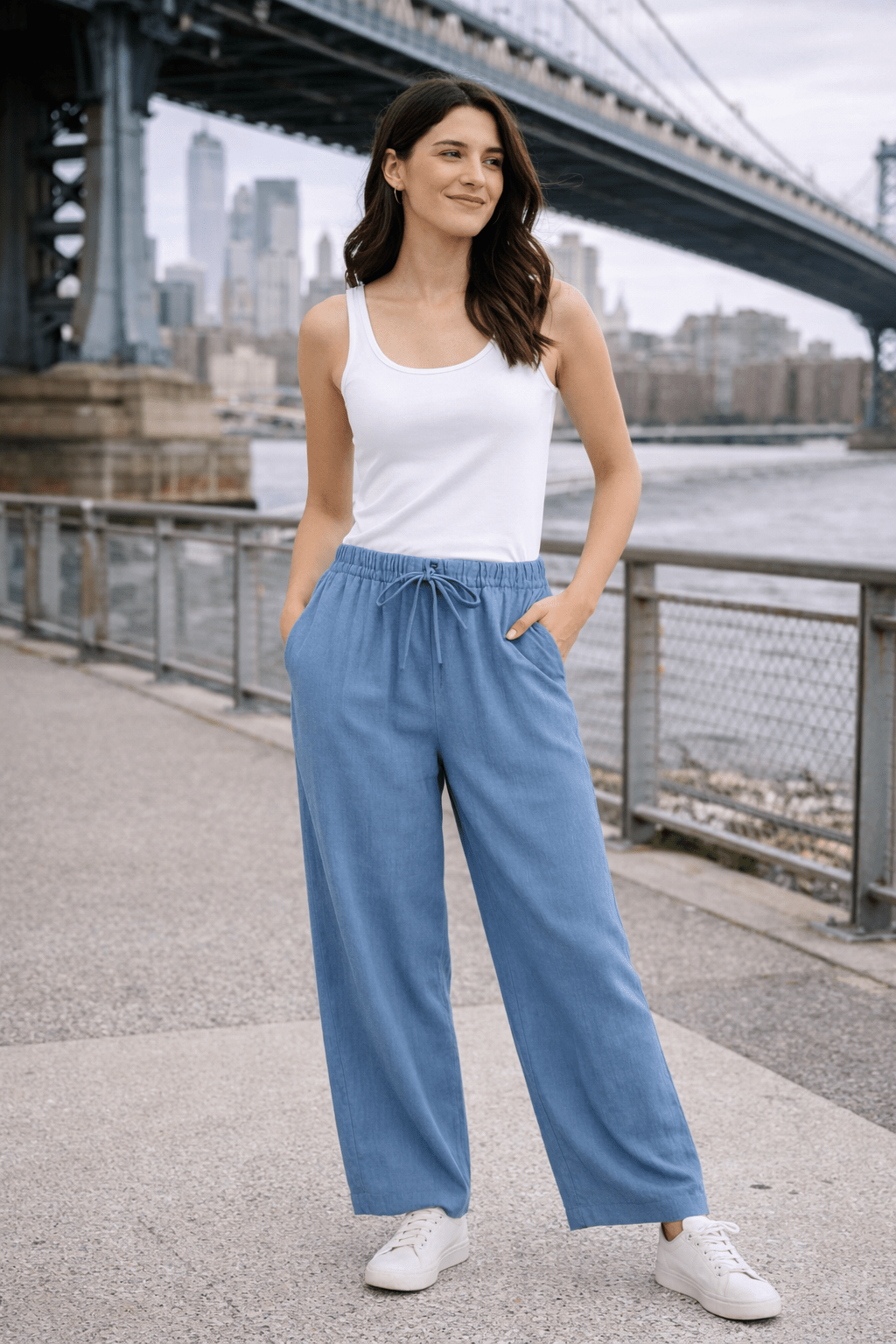 Wide - Leg Linen Pants - Must Boutique